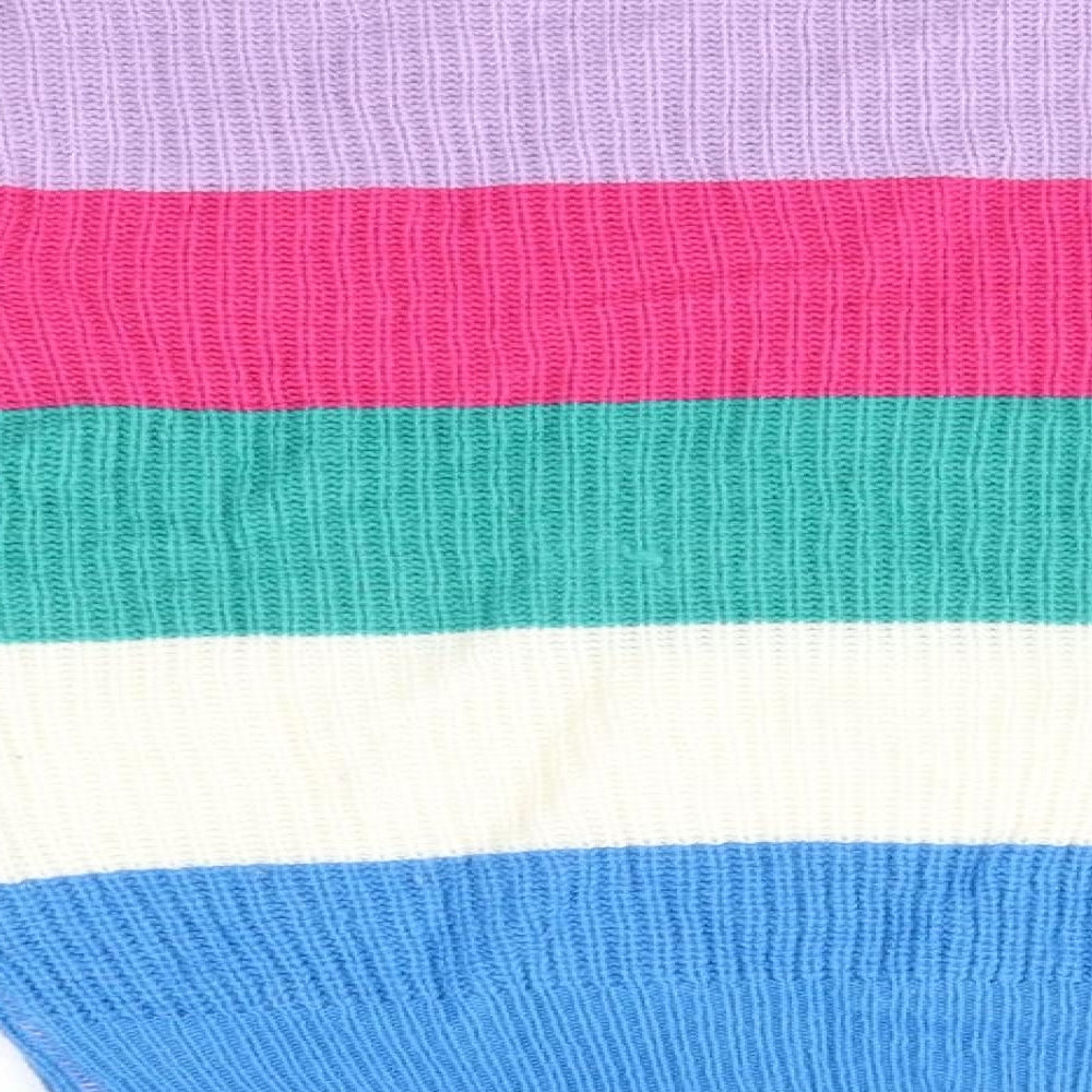 Studio Womens Multicoloured Striped Pullover Jumper Size 8