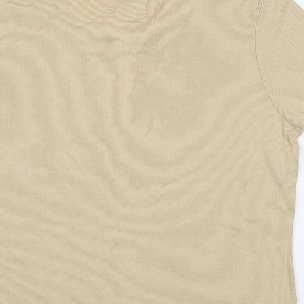Mackays Womens Beige Basic Polo Size XL