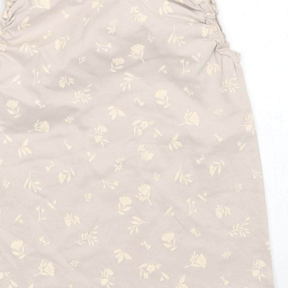 George Girls Grey Floral A-Line Size 12-18 Months