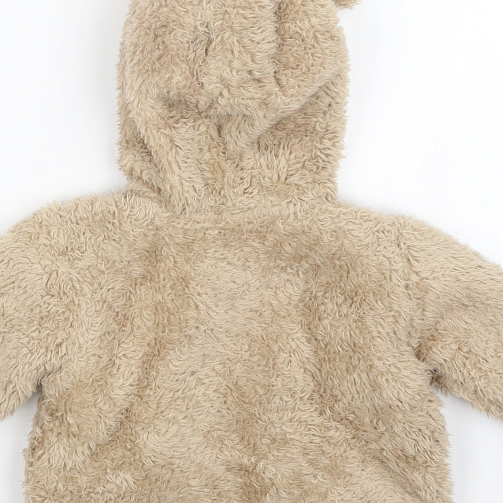 rocha Baby Brown Full Zip Jumper Size 0-3 Months