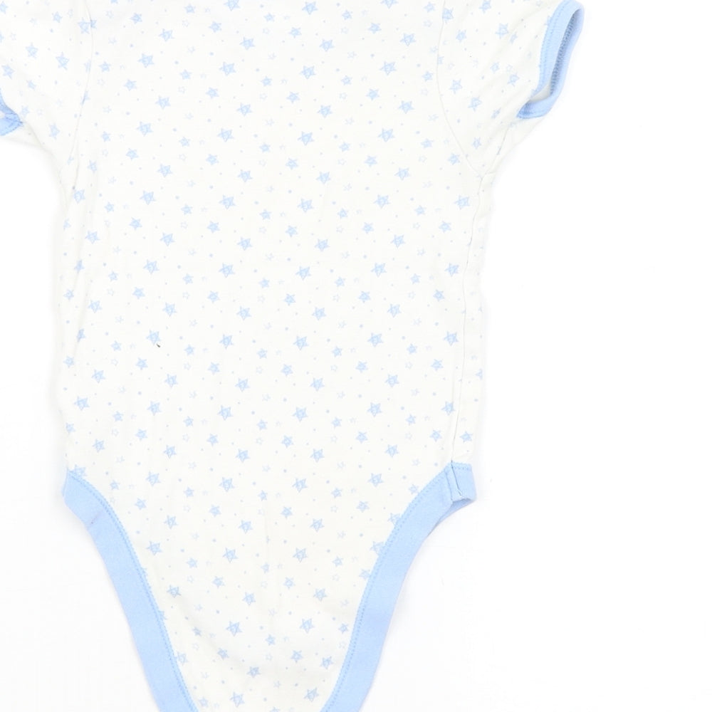 George Baby White Geometric Babygrow One-Piece Size 18-24 Months