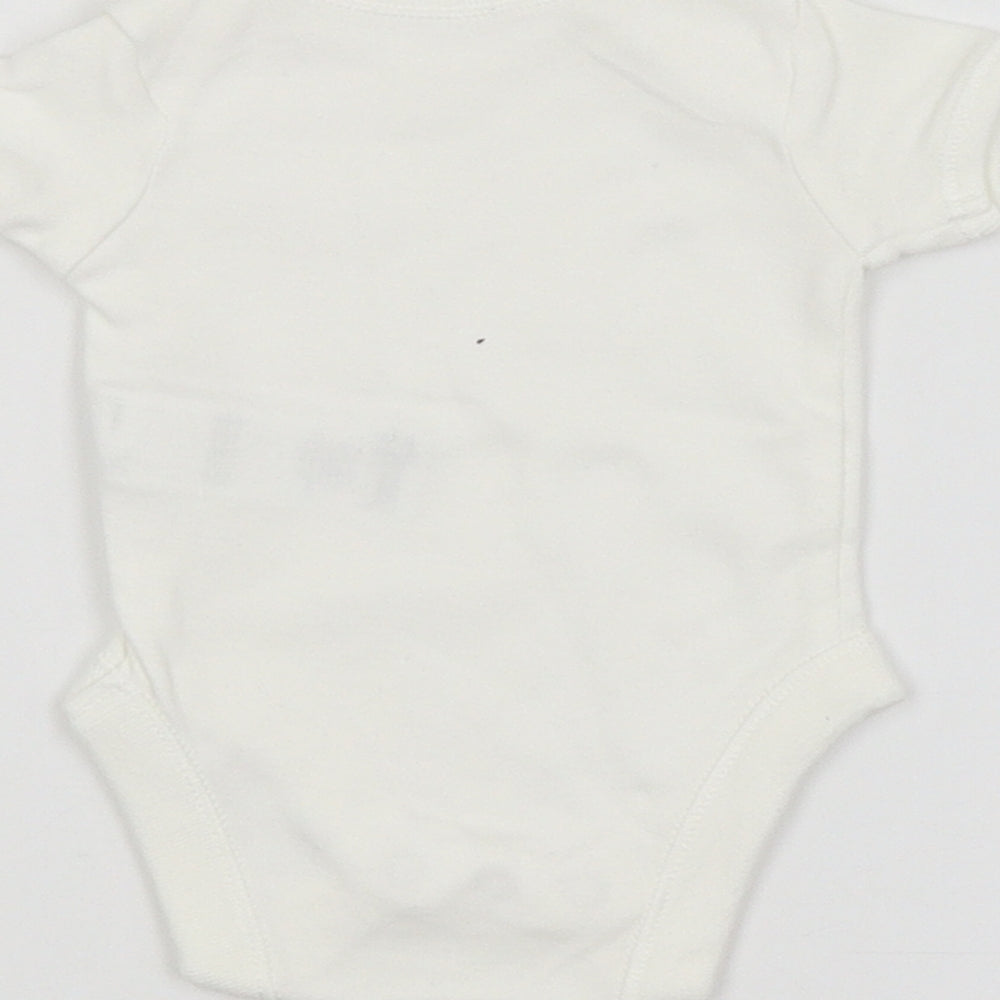 F&F Baby White Babygrow One-Piece Size 0-3 Months