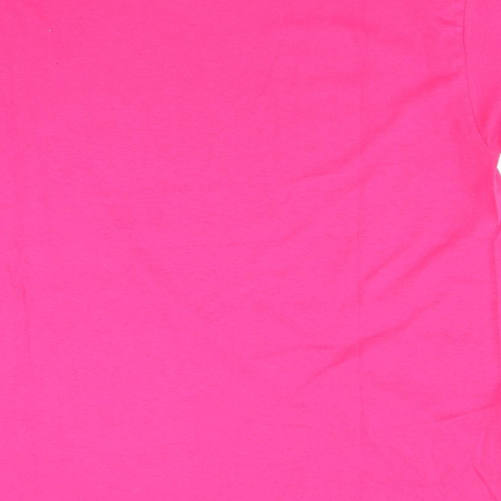 Gildan Womens Pink Basic T-Shirt Size L - Port Richey