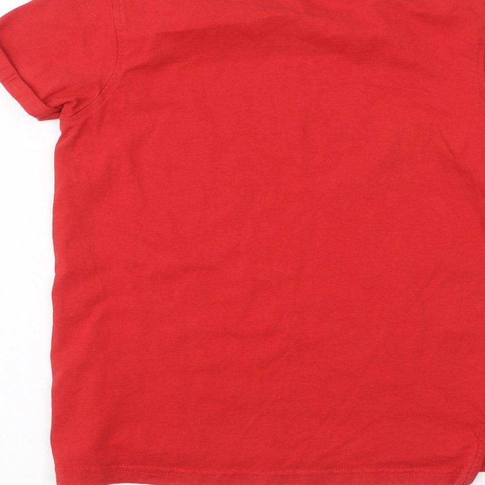 George Boys Red Basic T-Shirt Size 9-10 Years