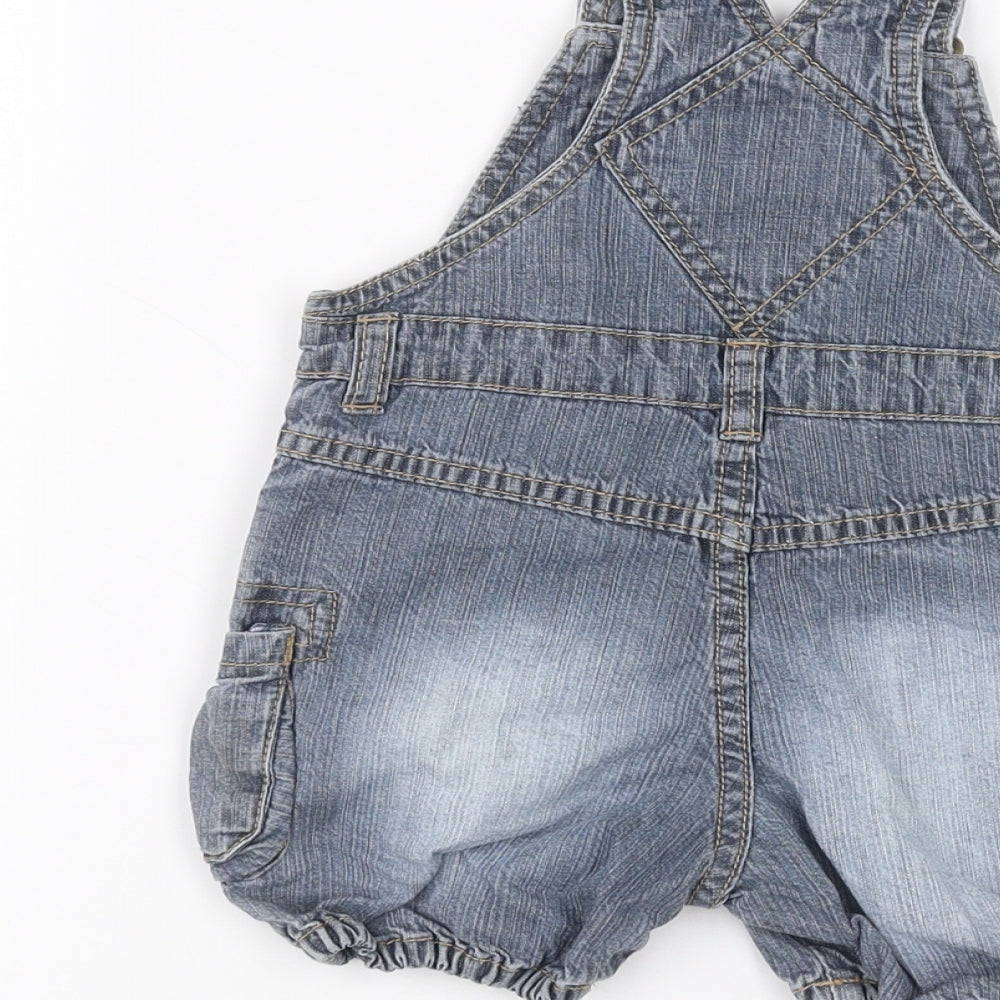 H&M Baby Blue Denim Dungaree One-Piece Size 3-6 Months