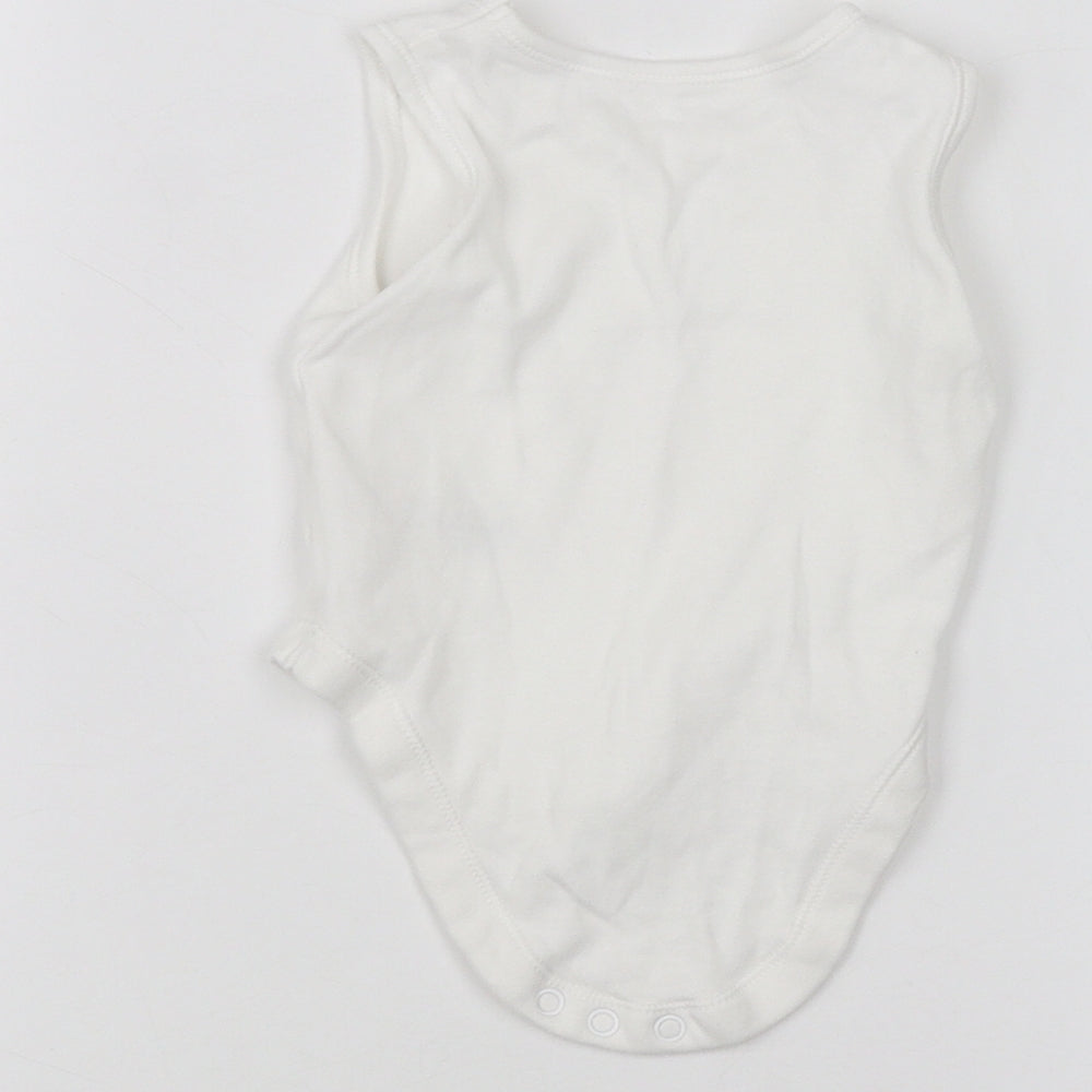Nutmeg Baby White Babygrow One-Piece Size 3-6 Months