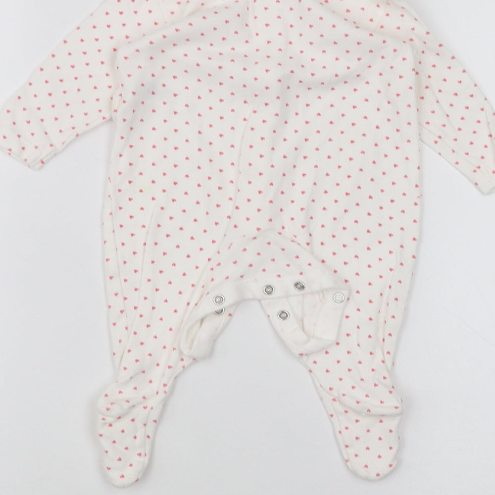 Earlydays Baby White Polka Dot Coverall One-Piece Size 3-6 Months