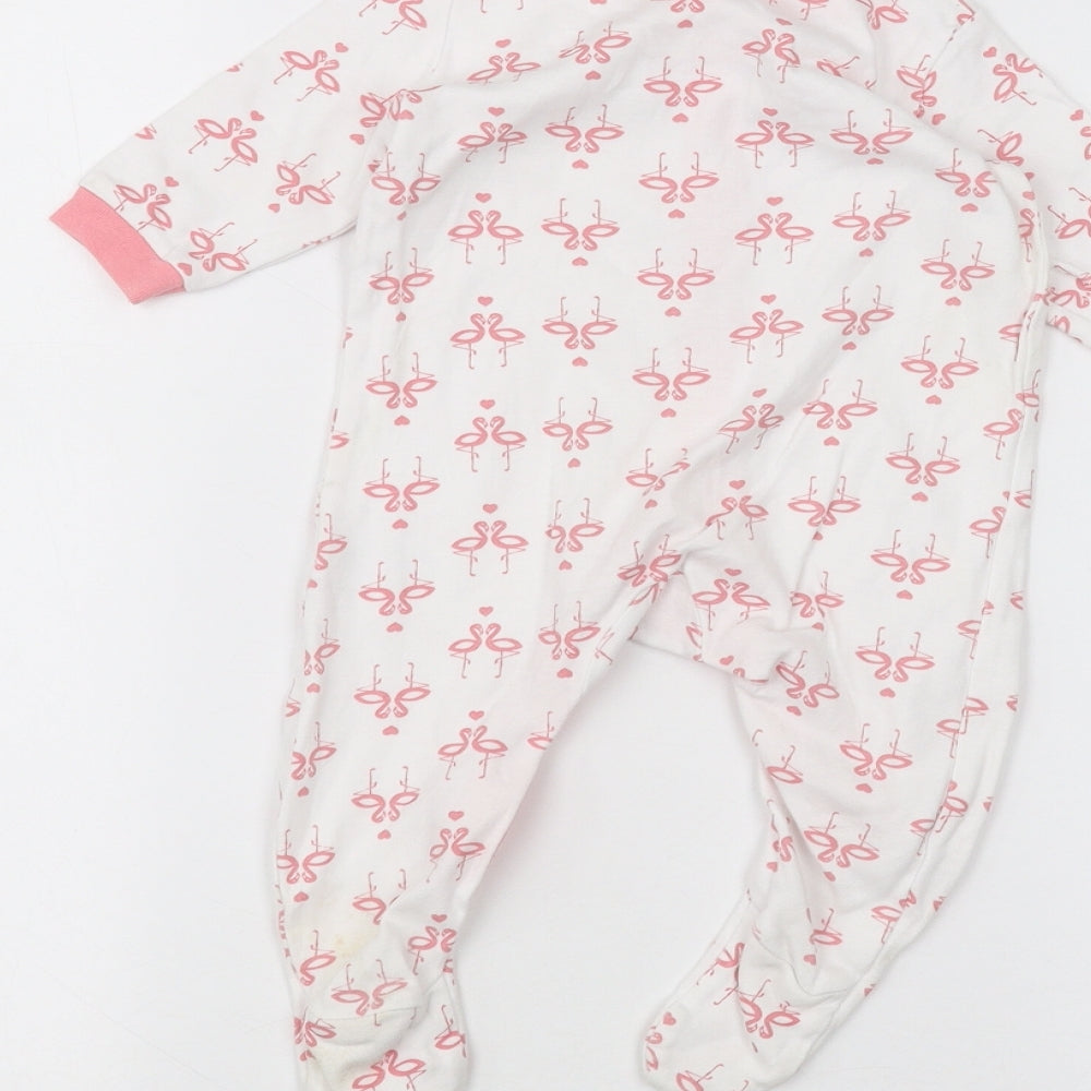 lily & dan Baby White Coverall One-Piece Size 3-6 Months