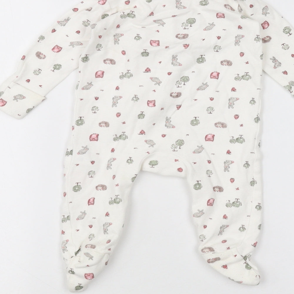 F&F Baby White Coverall One-Piece Size 0-3 Months