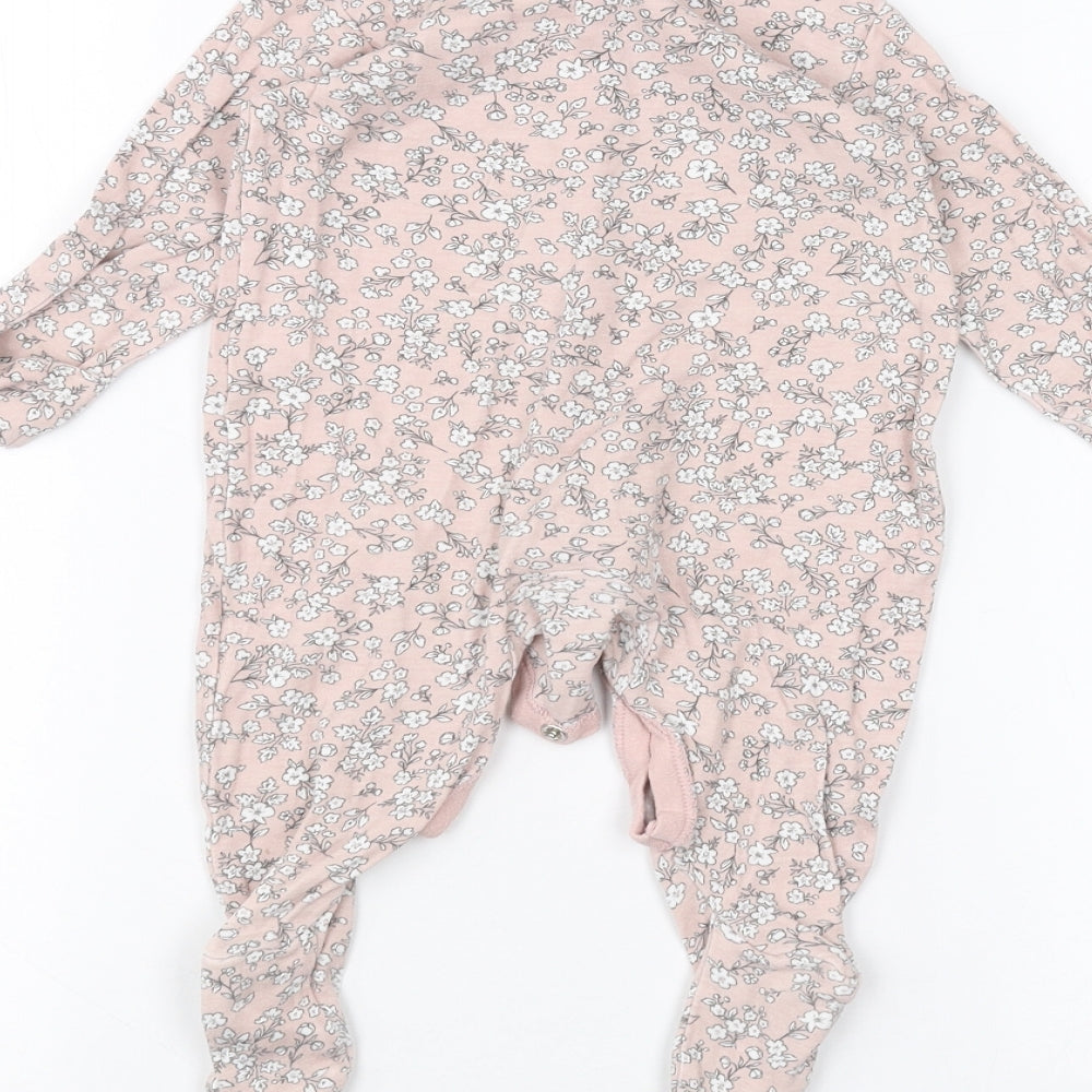 TU Baby Pink Floral Coverall One-Piece Size 3-6 Months