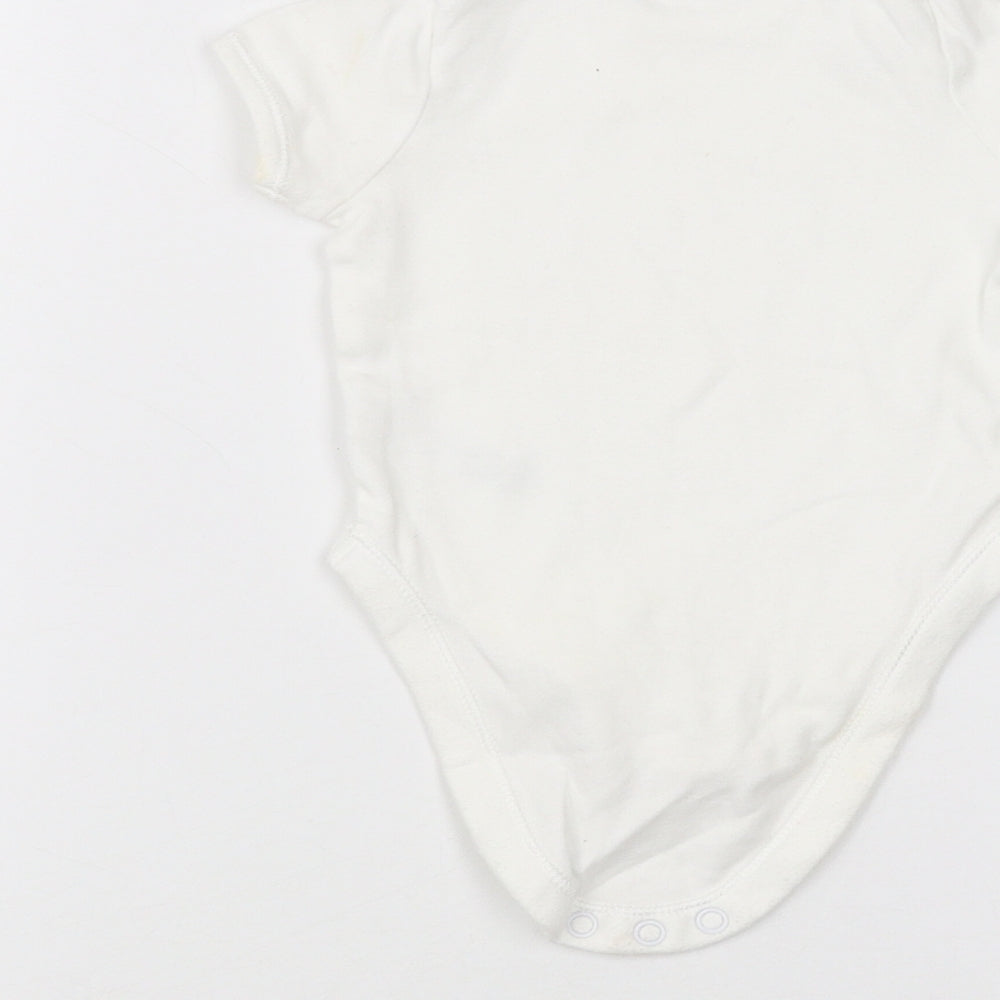 George Baby White Babygrow One-Piece Size 3-6 Months