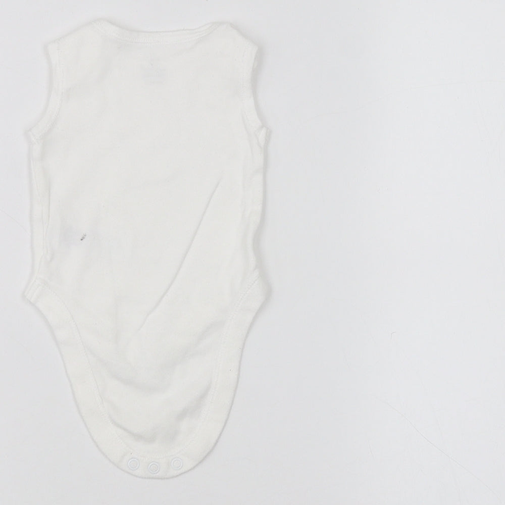 Earlydays Baby White Coverall One-Piece Size 0-3 Months