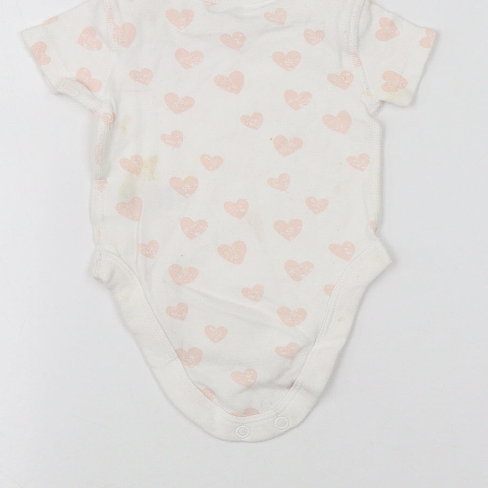 BHS Baby White Babygrow One-Piece Size 0-3 Months