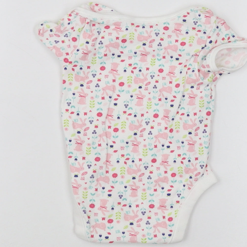 Pep&Co Baby White Babygrow One-Piece Size 9-12 Months