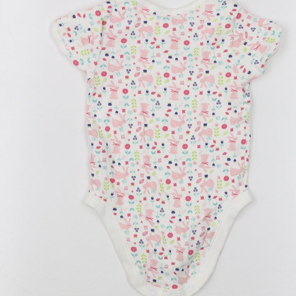 Pep&Co Baby White Babygrow One-Piece Size 9-12 Months