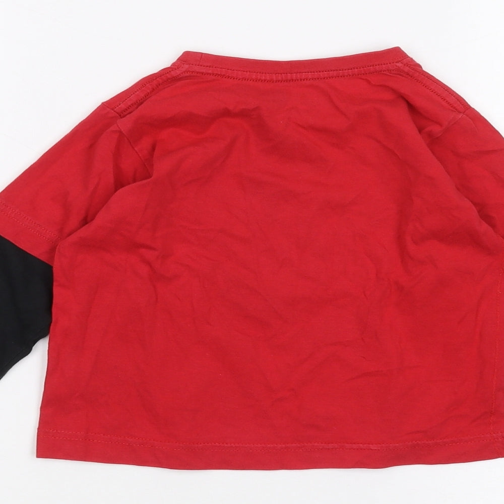 Preworn Boys Red Basic T-Shirt Size 3 Years