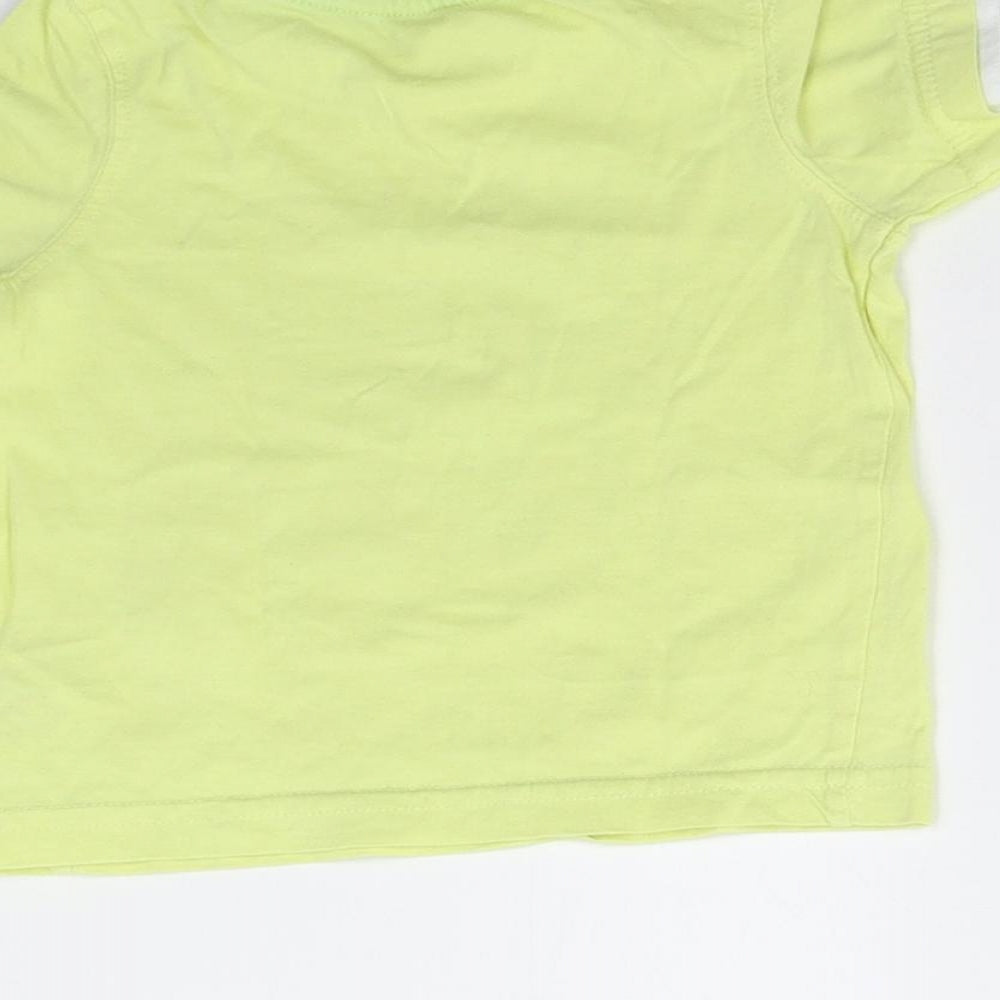 Mothercare Baby Yellow Basic T-Shirt Size 9-12 Months