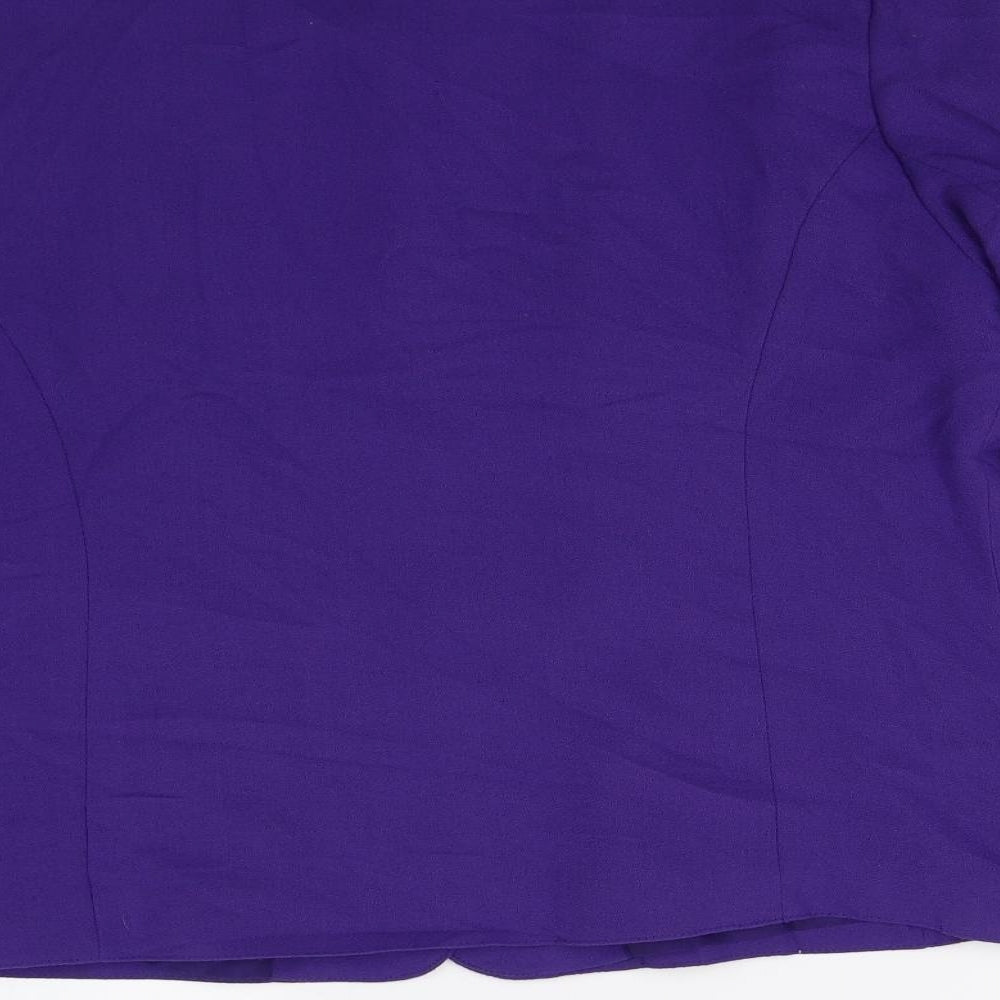 Features Womens Purple Jacket Blazer Size 14