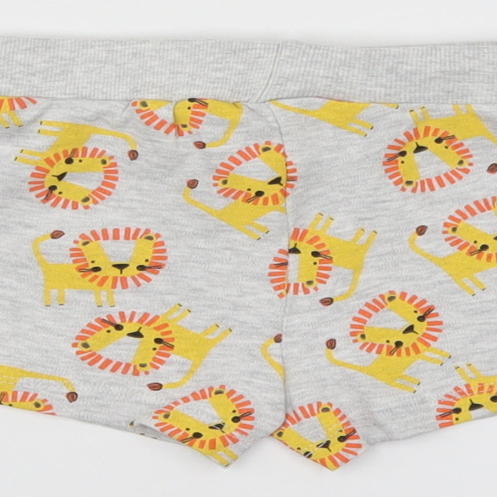Pep&Co Boys Grey Animal Print Cropped Leggings Size 6-9 Months