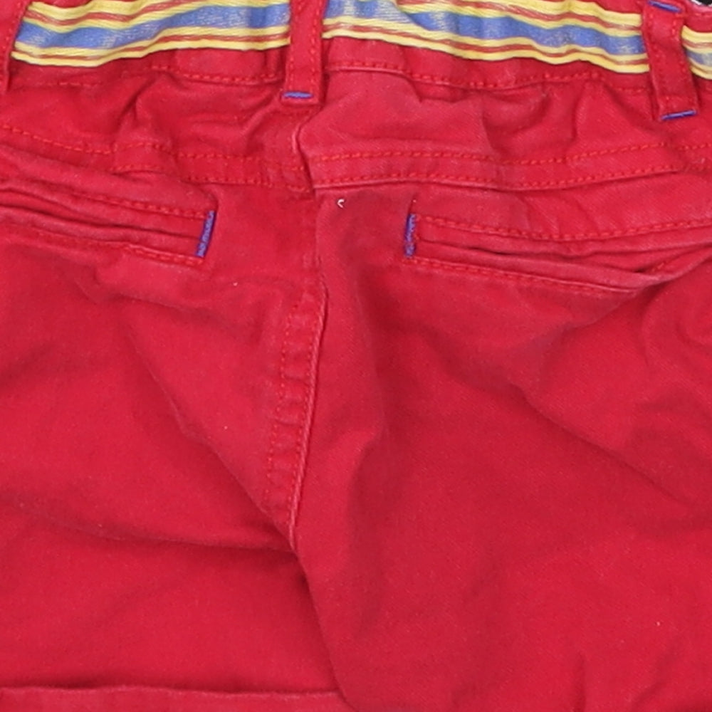 Monsoon Boys Red Cropped Trousers Size 12-18 Months