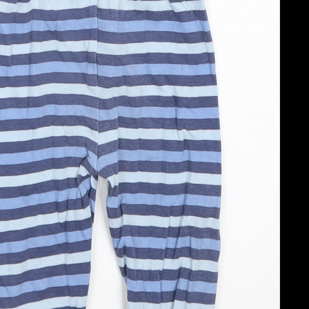 George Boys Blue Striped Capri Pyjama Pants Size 9-12 Months