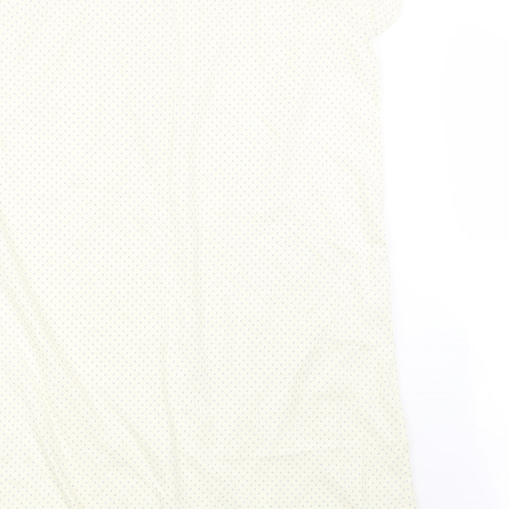 Marks & Spencer Womens Ivory Polka Dot Top One Piece Size 12