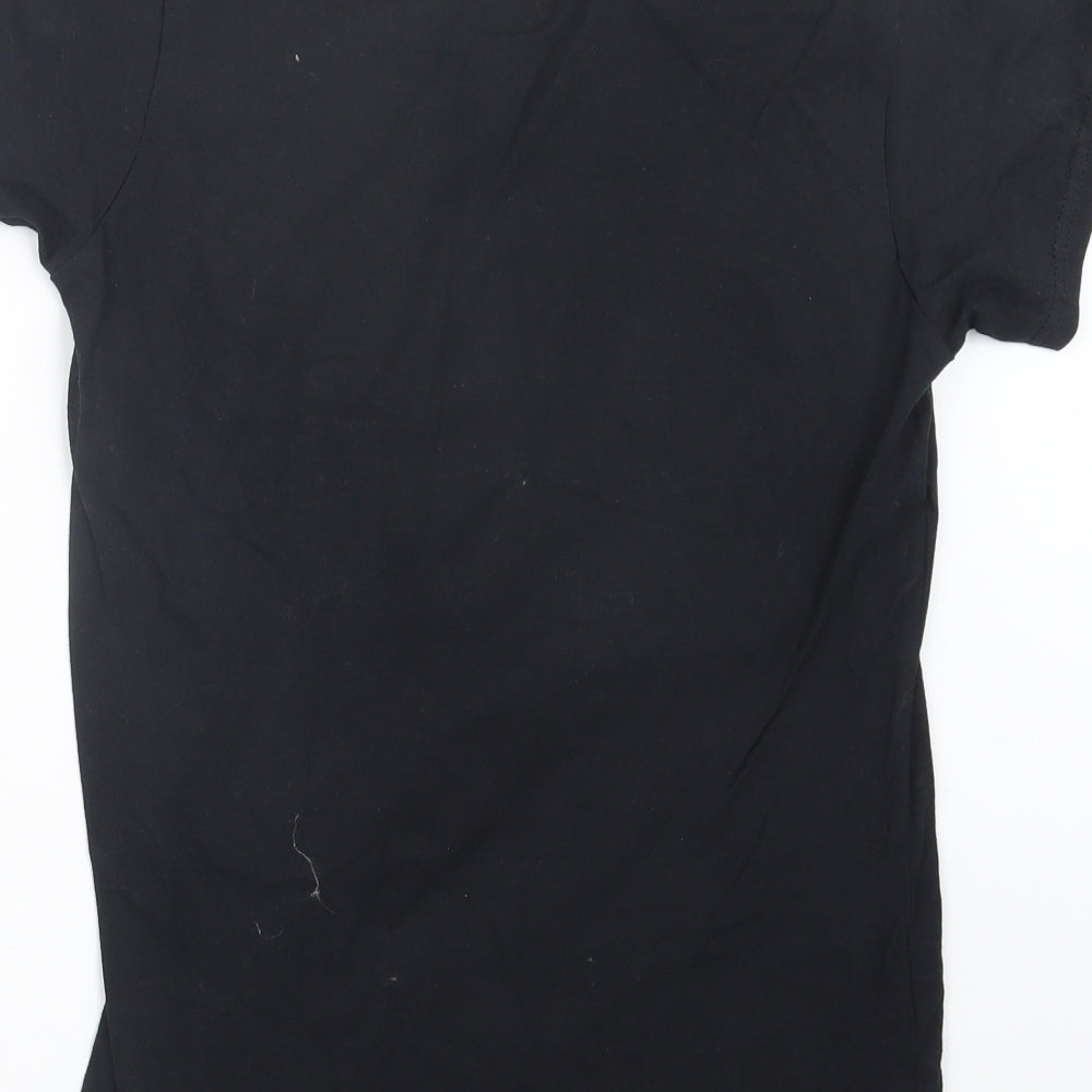 Gildan Womens Black Basic T-Shirt Size L