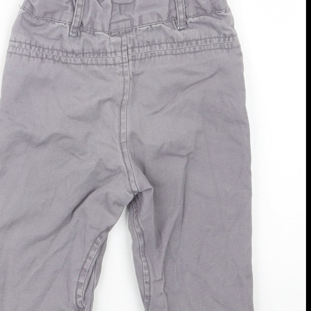 F&F Boys Grey Cropped Trousers Size 9-12 Months