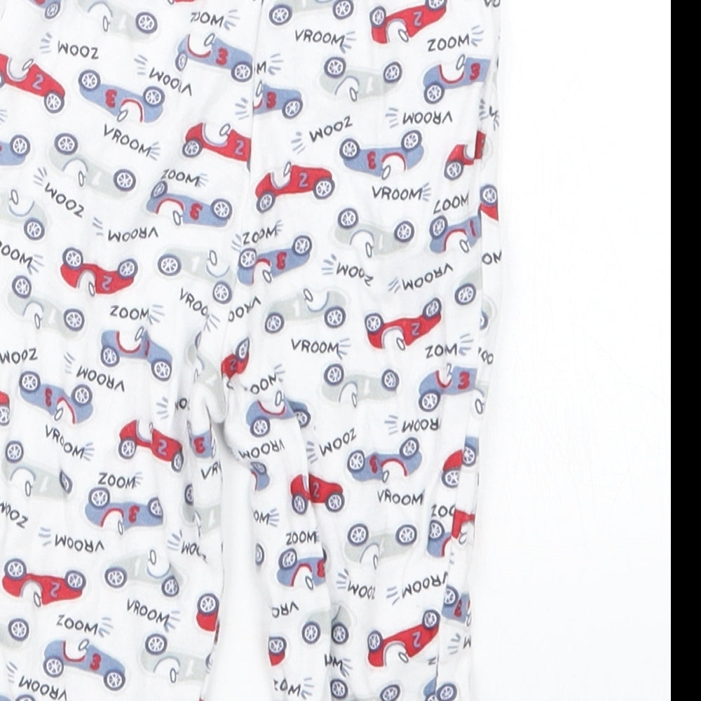 Nutmeg Boys White Geometric Capri Pyjama Pants Size 6-9 Months
