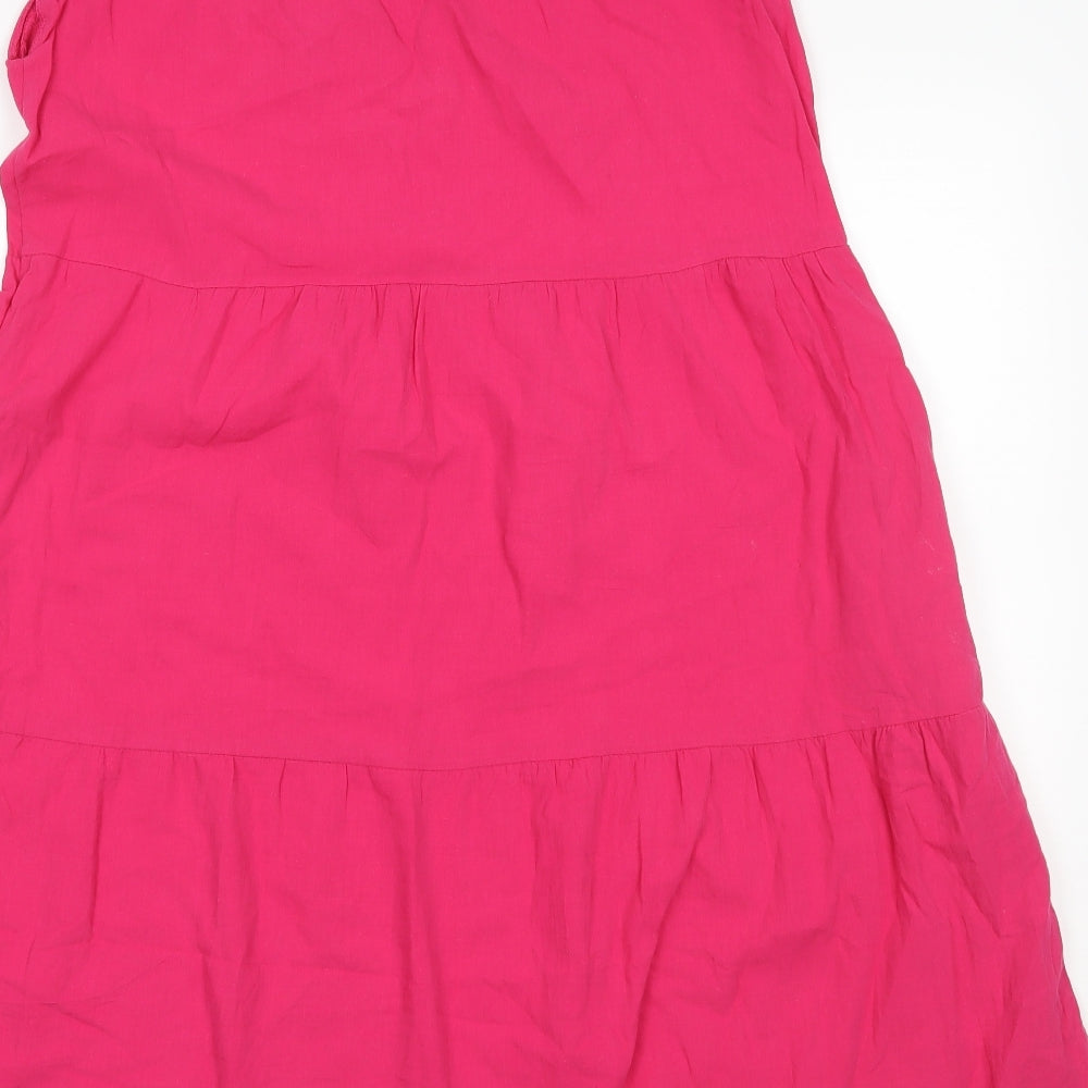 Vonda Womens Pink A-Line Size S