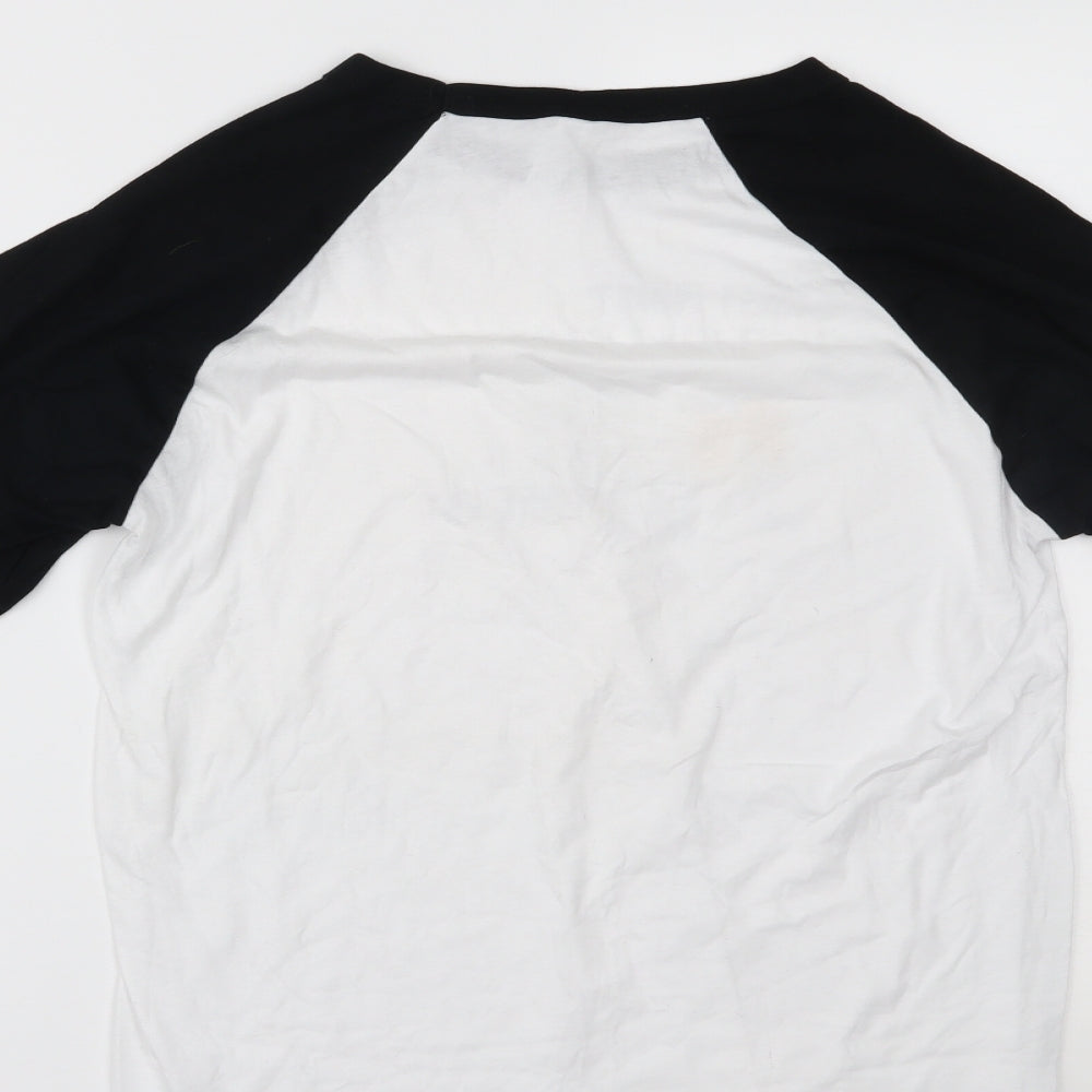 Bella + Canvas Womens White Basic T-Shirt Size L