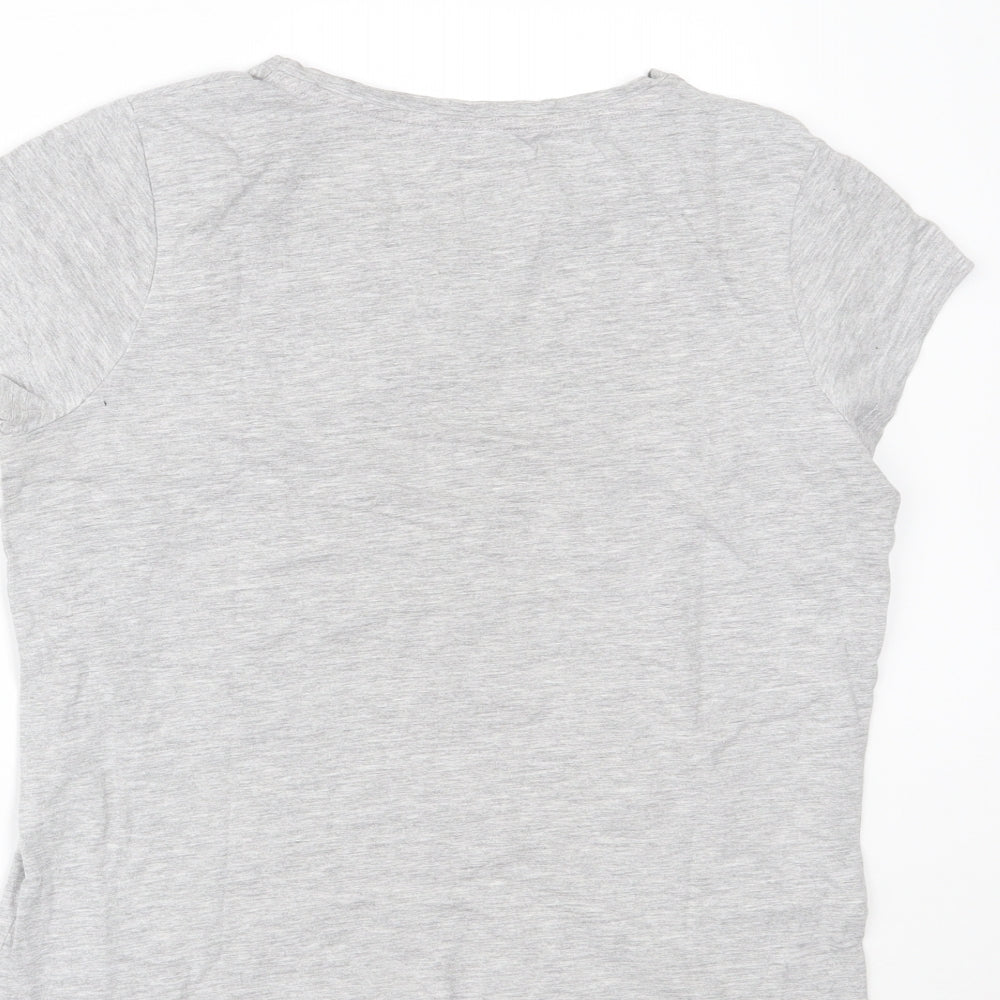 George Womens Grey Basic T-Shirt Size 10