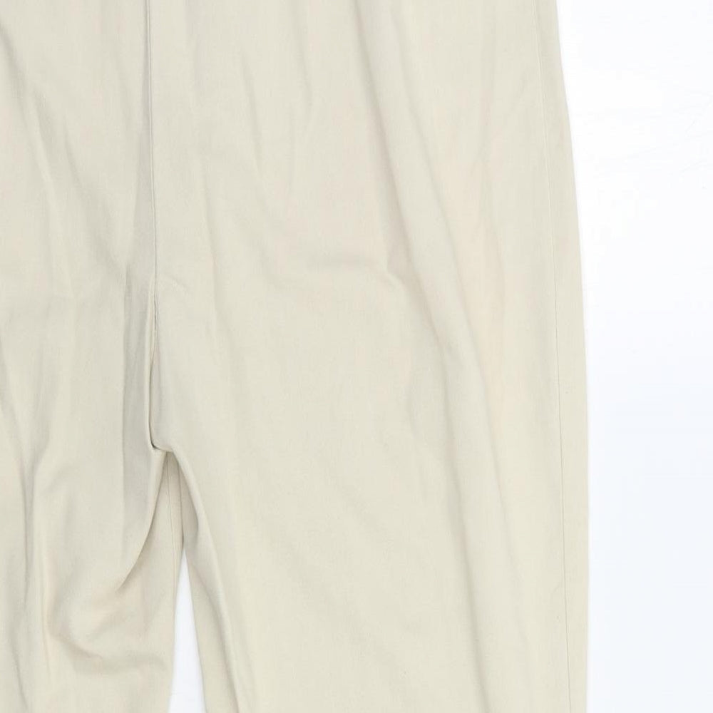 Marks & Spencer Womens Beige Trousers Size 16 L27 in