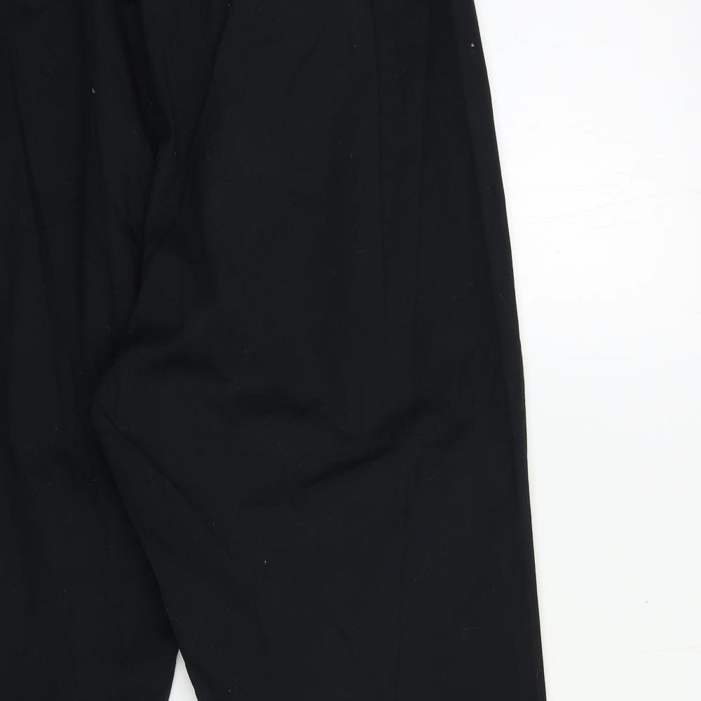 EPC Womens Black Cropped Trousers Size 40 in L23 in