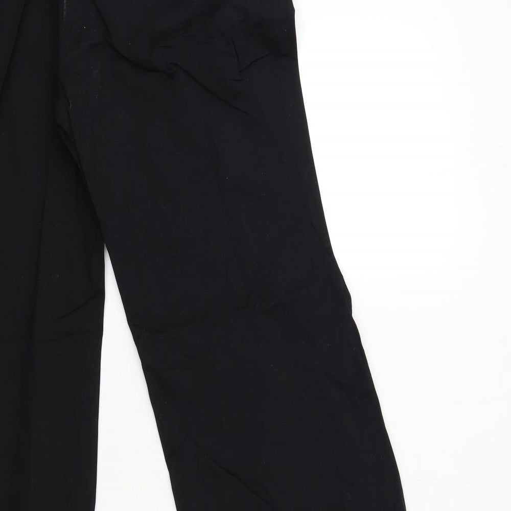 Marks & Spencer Womens Black Trousers Size 10 L28 in