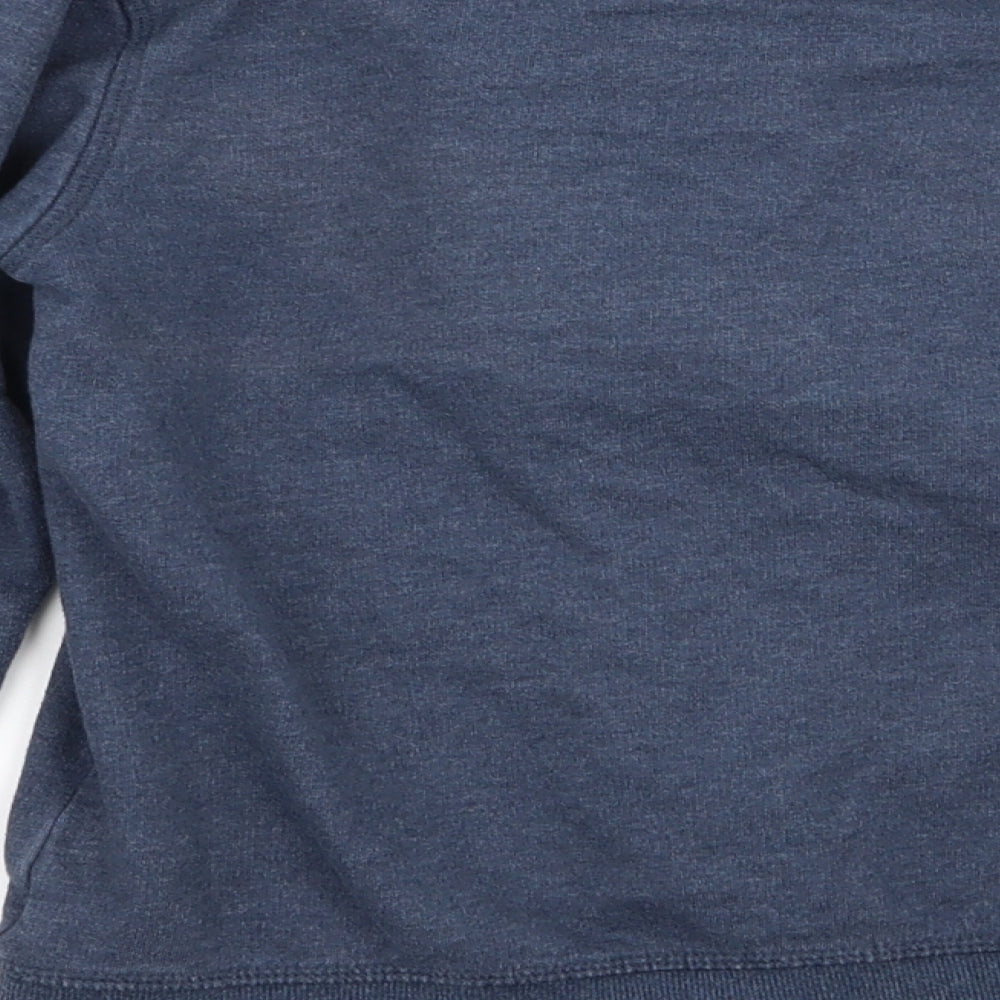 Asda George Boys Blue Full Zip Jumper Size 9-10 Years