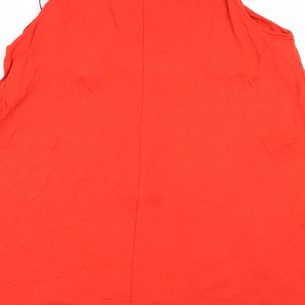 H&M Womens Orange Fit & Flare Size L