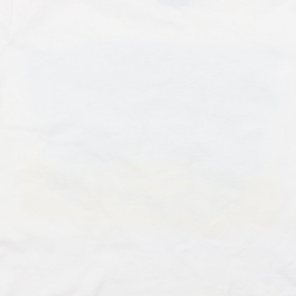 little kids Boys White Basic T-Shirt Size 5-6 Years