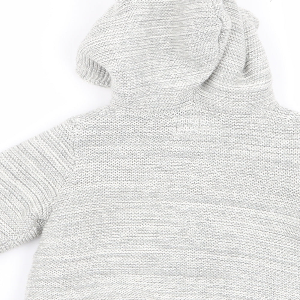 Gap Boys Grey Overcoat Coat Size 3-6 Months