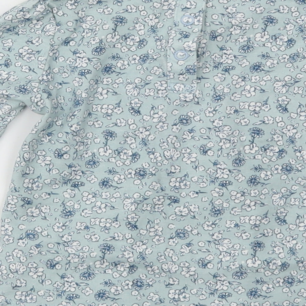 TU Girls Blue Floral Fit & Flare Size 12-18 Months