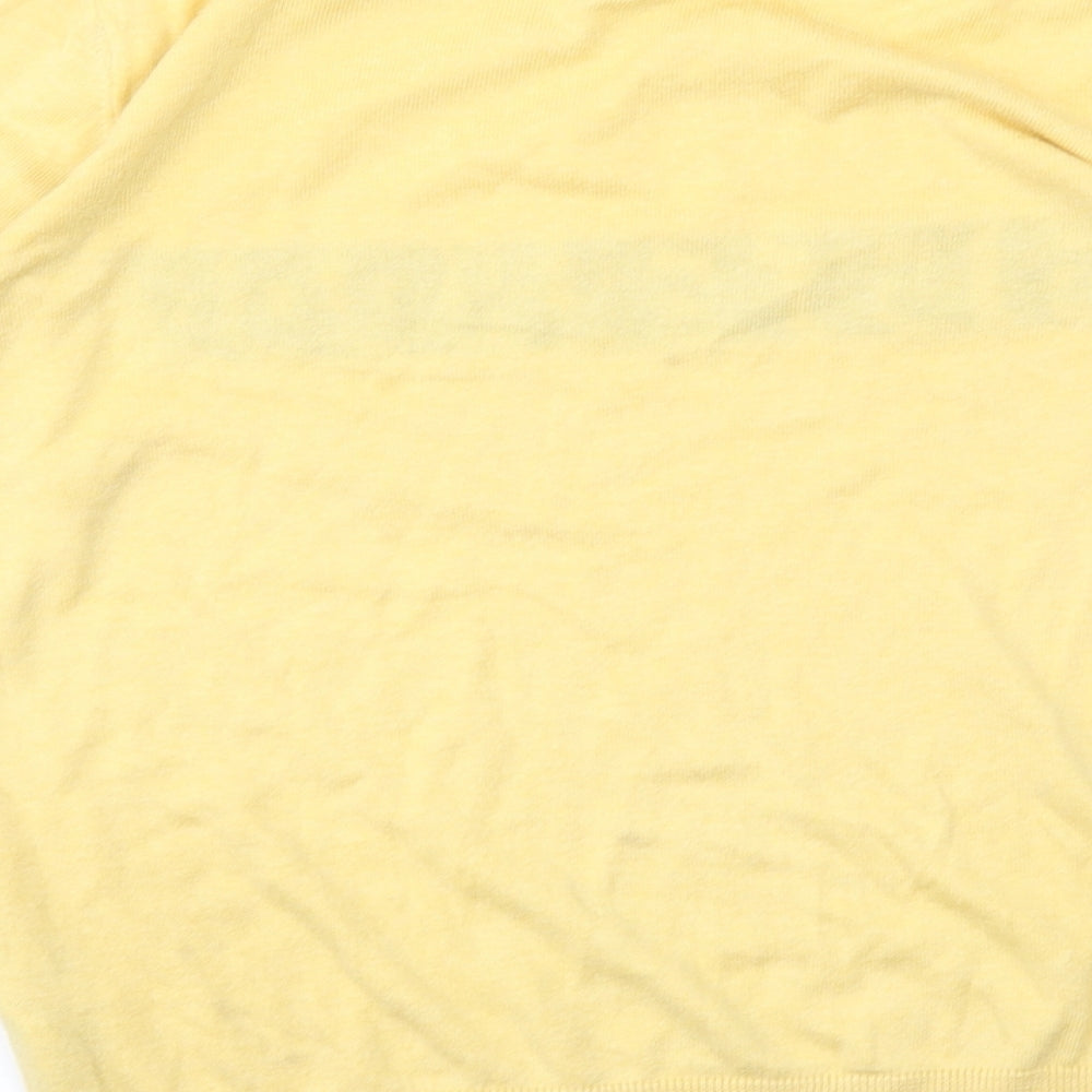 New Look Womens Yellow Basic T-Shirt Size 6
