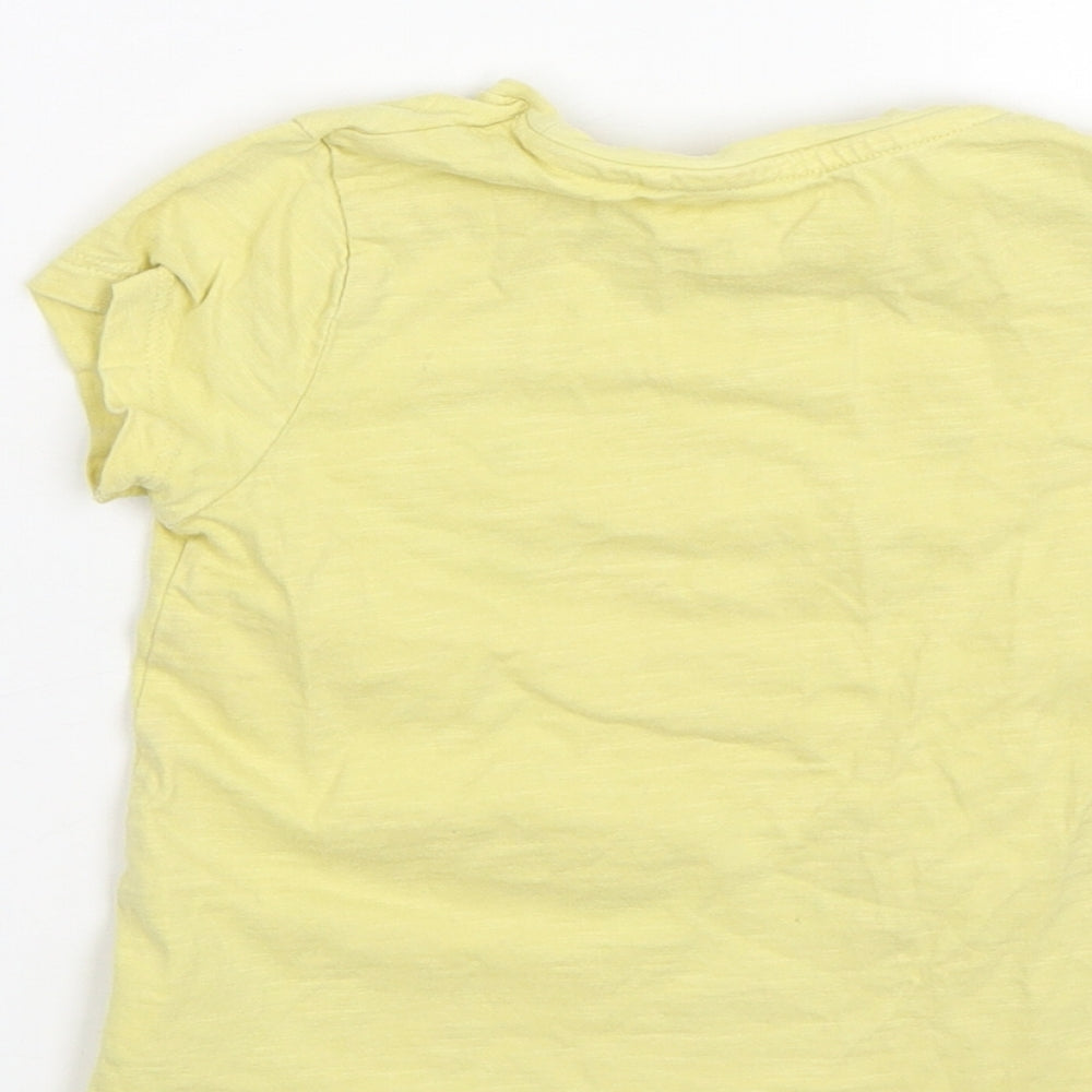 NEXT Girls Yellow Basic T-Shirt Size 2-3 Years - Monster