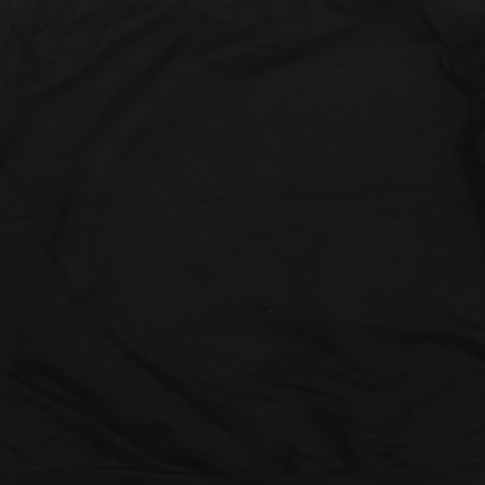 H&M Girls Black Pullover Sweatshirt Size 10-11 Years