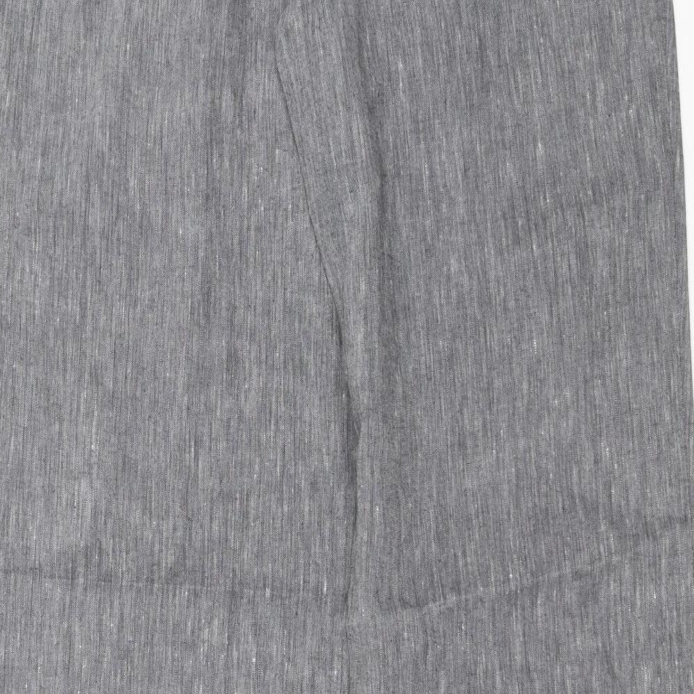 Preworn Womens Grey Trousers Size 33 in L32 in
