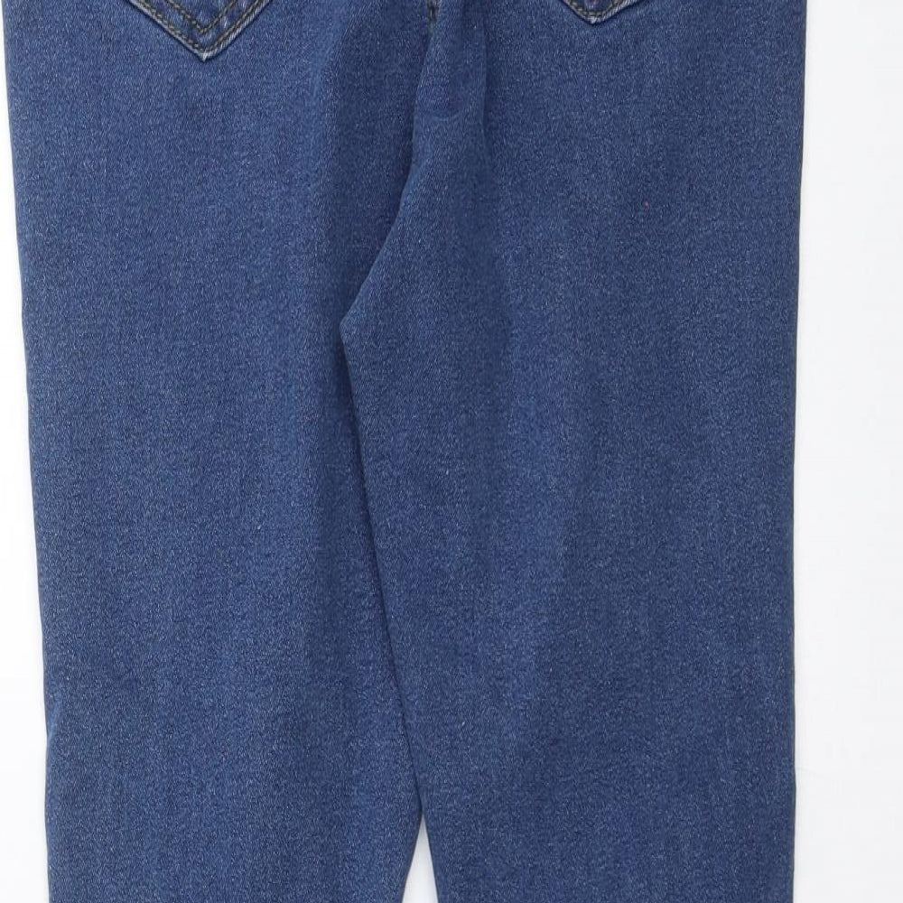 Boohoo Womens Blue Denim Skinny Jeans Size 10 L26 in