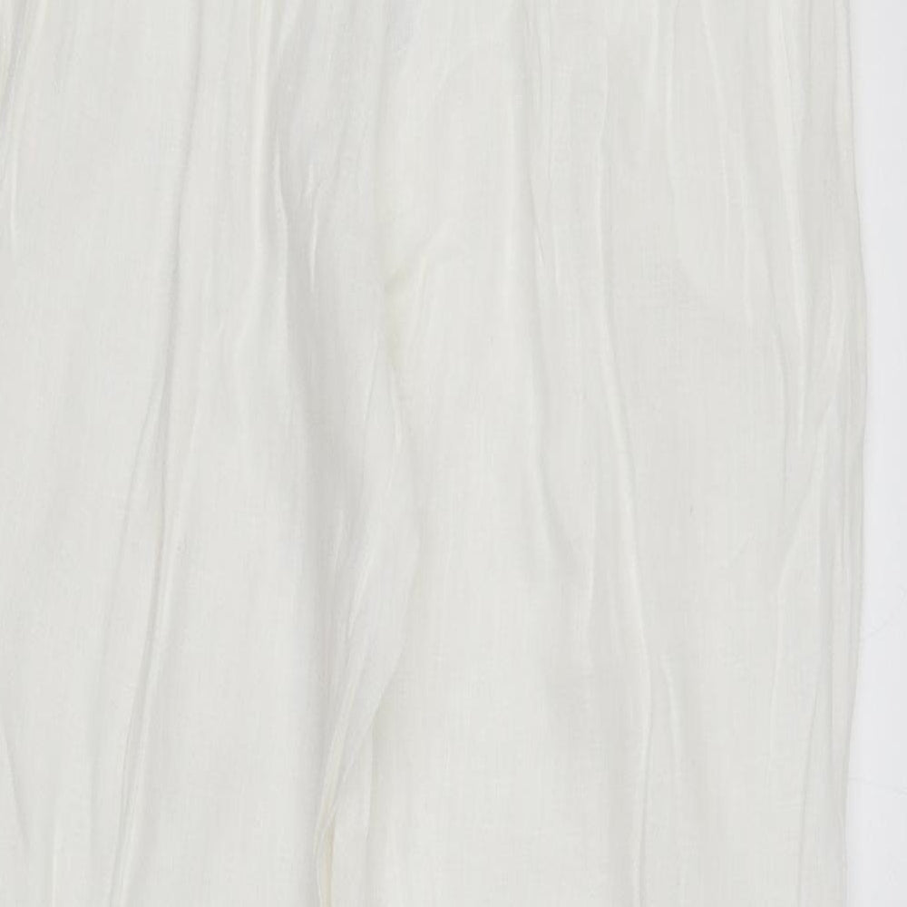 Zinka Womens White Trousers Size M L29 in