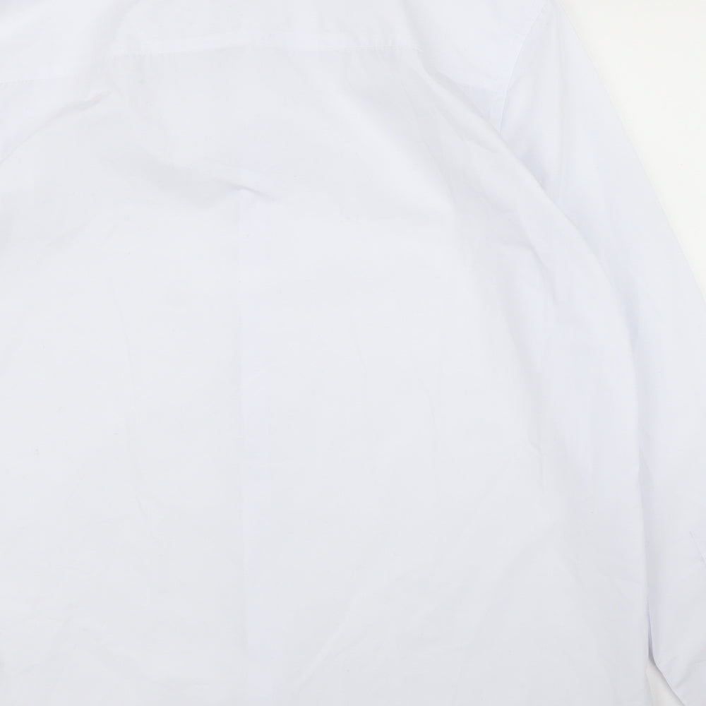 Jacamo Mens White Button-Up Size 17