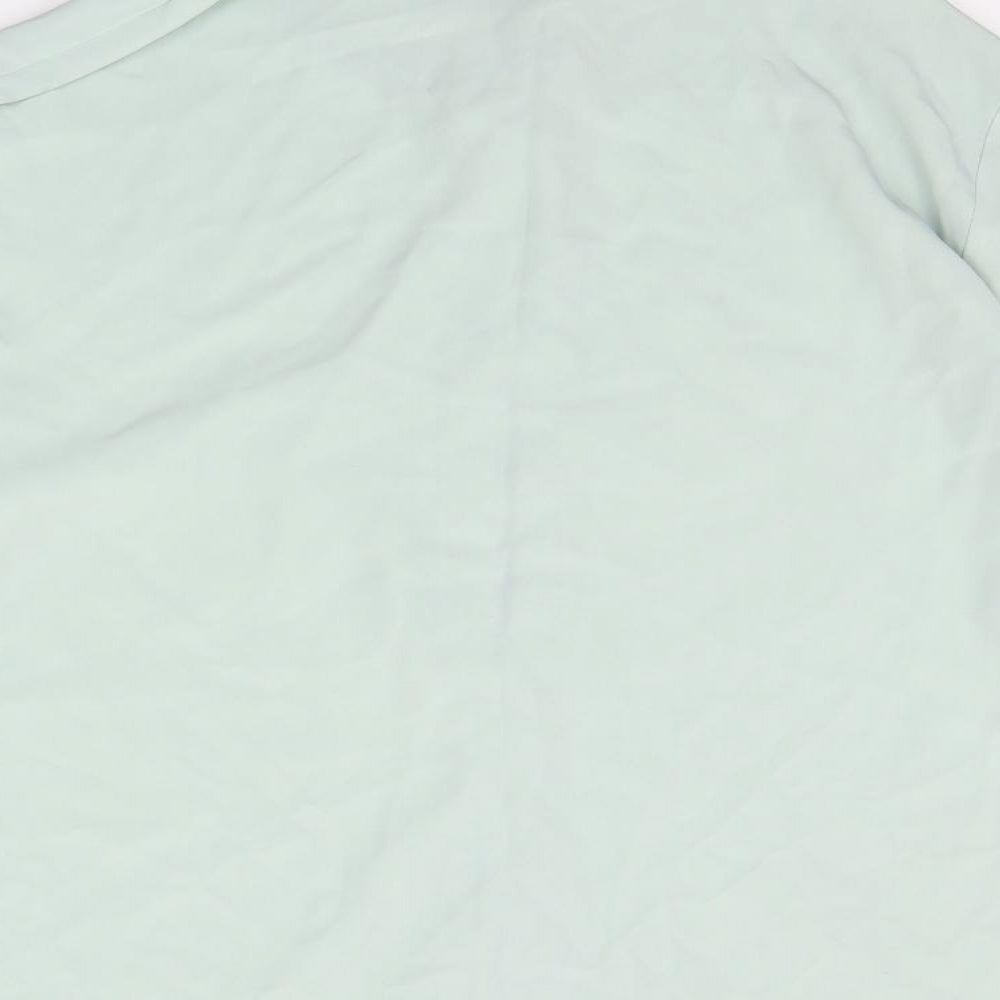 COMPLIMENTS Womens Green Basic Button-Up Size 16