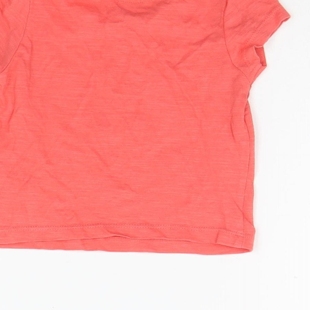 Mother Care Baby Orange Basic T-Shirt Size 6-9 Months
