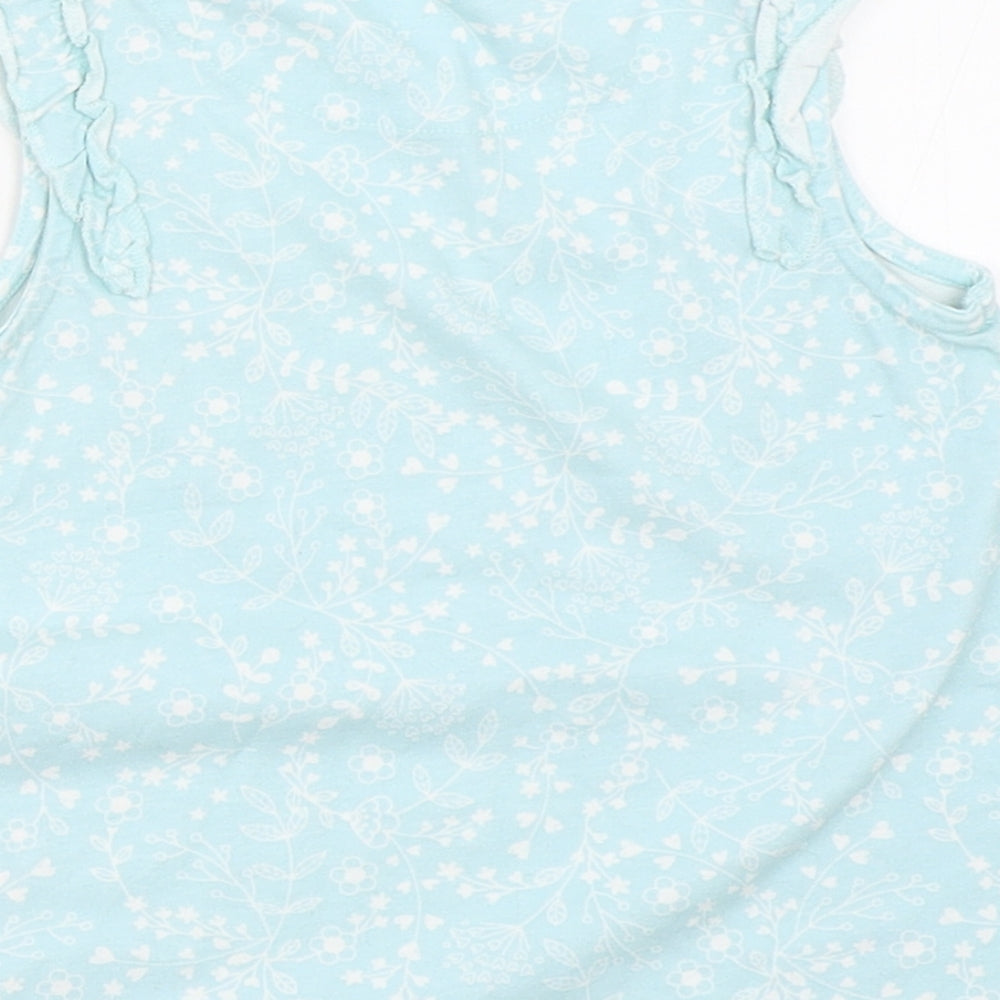 George Girls Blue Basic Tank Size 3-4 Years